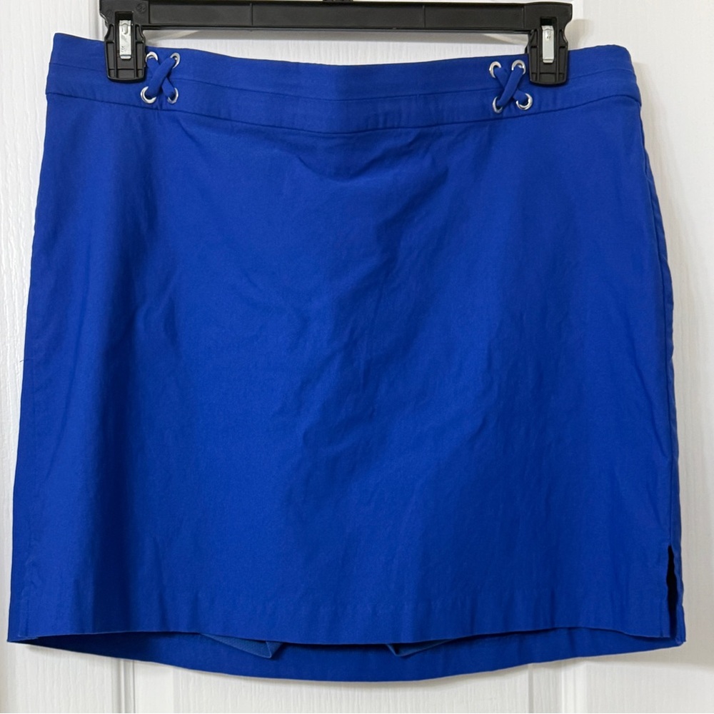 Rafaella Women's Comfort Skort Royal Blue Pull-on Elastic Waist Size XL - Picture 3 of 8